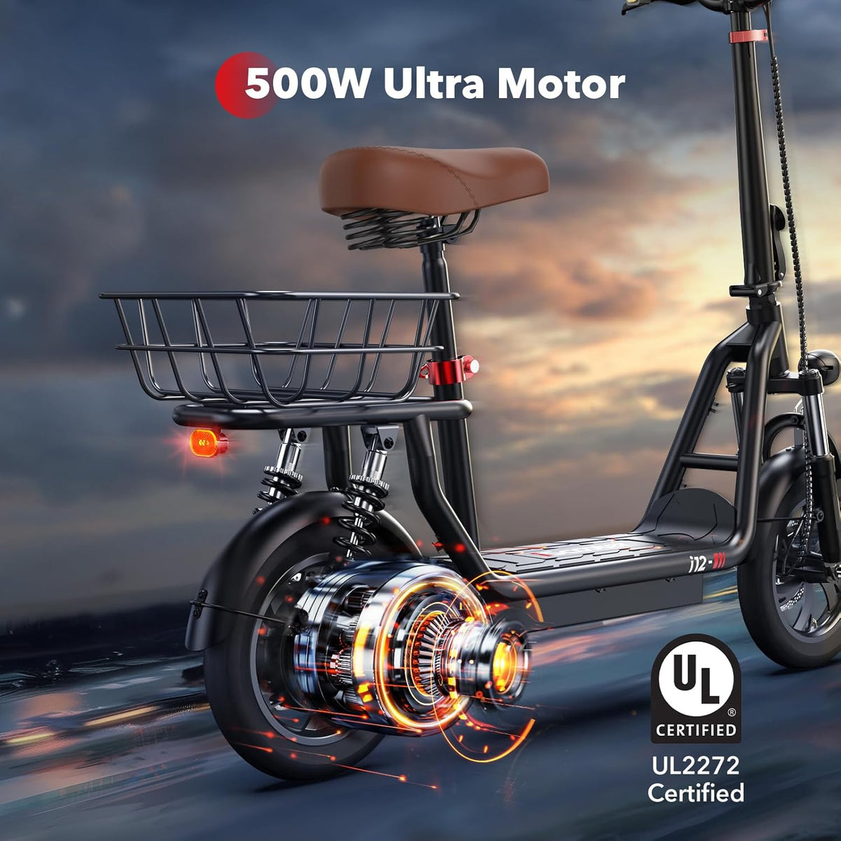 iScooter Electric Scooter with Seat, 37/21 Miles Long Range & 28/19/15.6 MPH Top Speed, 14"/12"/10" Pneumatic Tire, Height Adjustable Seat...