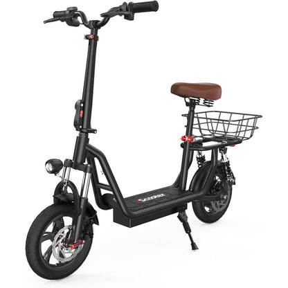 iScooter Electric Scooter with Seat, 37/21 Miles Long Range & 28/19/15.6 MPH Top Speed, 14"/12"/10" Pneumatic Tire, Height Adjustable Seat...